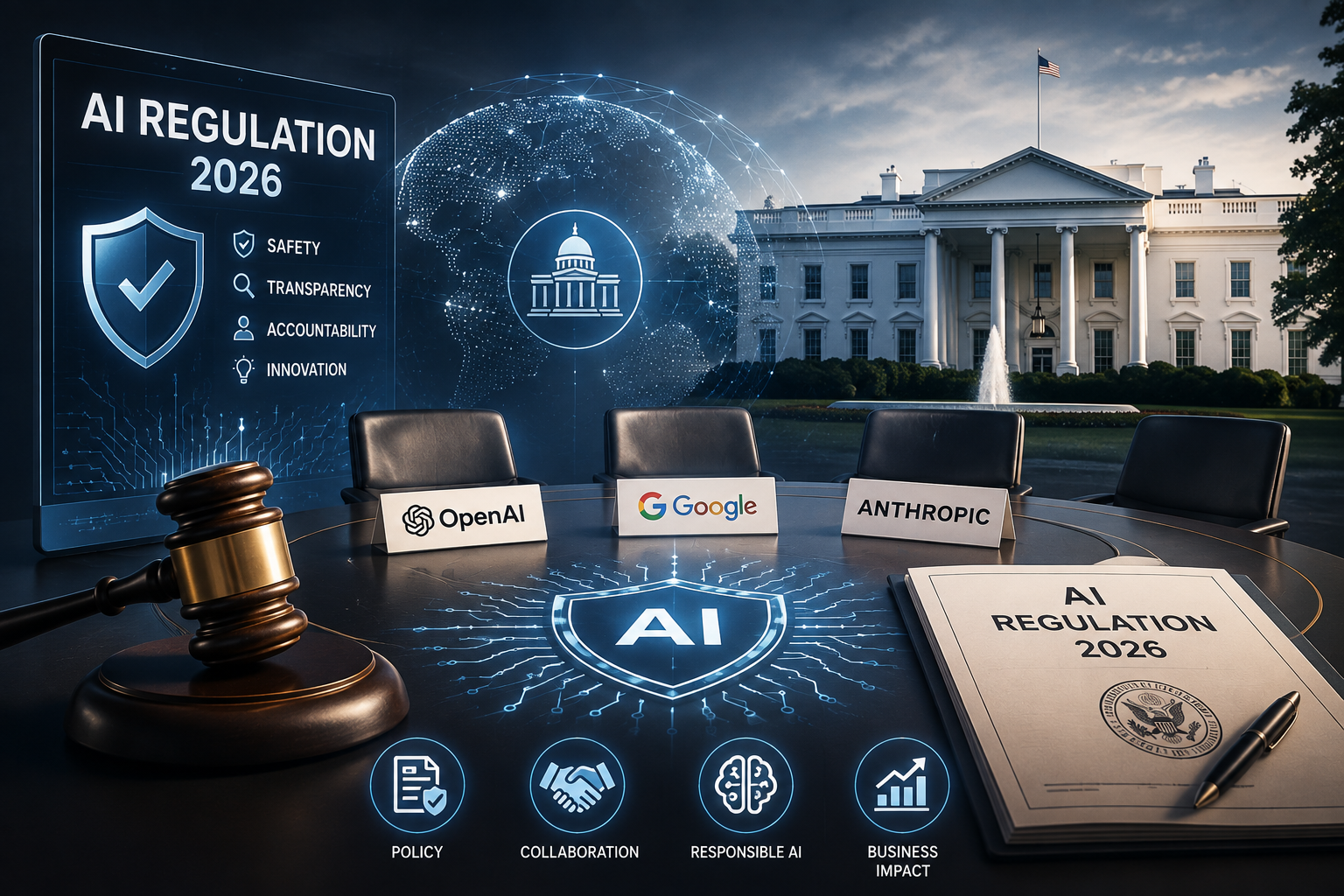 AI Regulation 2026: White House Meets OpenAI, Google, Anthropic
