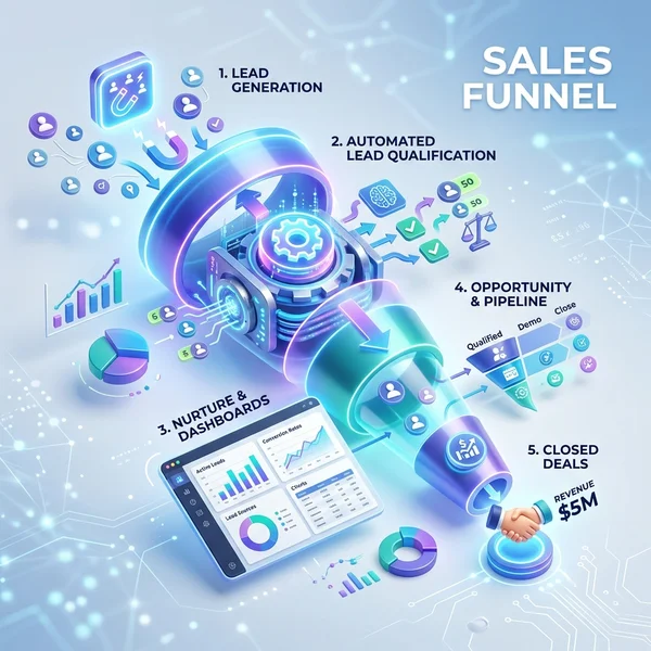 Outbound Campaign Dialing Illustration