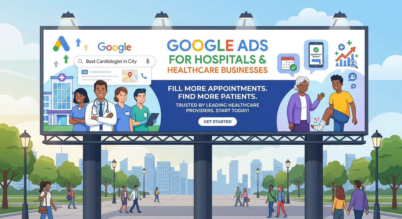 Google Ads for Hospitals and Healthcare Businesses in India - Patient Acquisition & PPC Strategy Guide - GInfomedia