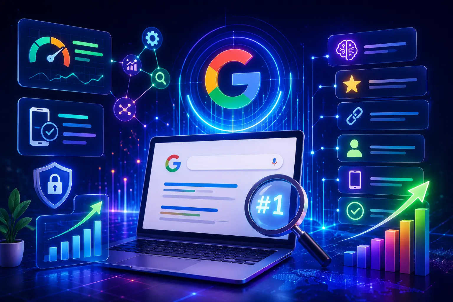 Google SEO in 2026 - the latest Google ranking factors including E-E-A-T, Core Web Vitals, and AI Overviews explained for business - GInfomedia