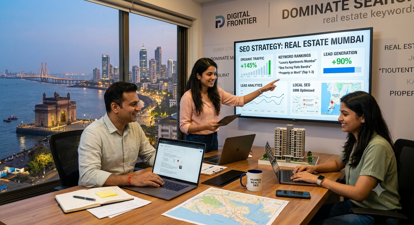 SEO for Real Estate Companies in Mumbai - 2026 guide to rank #1 on Google and generate property leads - GInfomedia