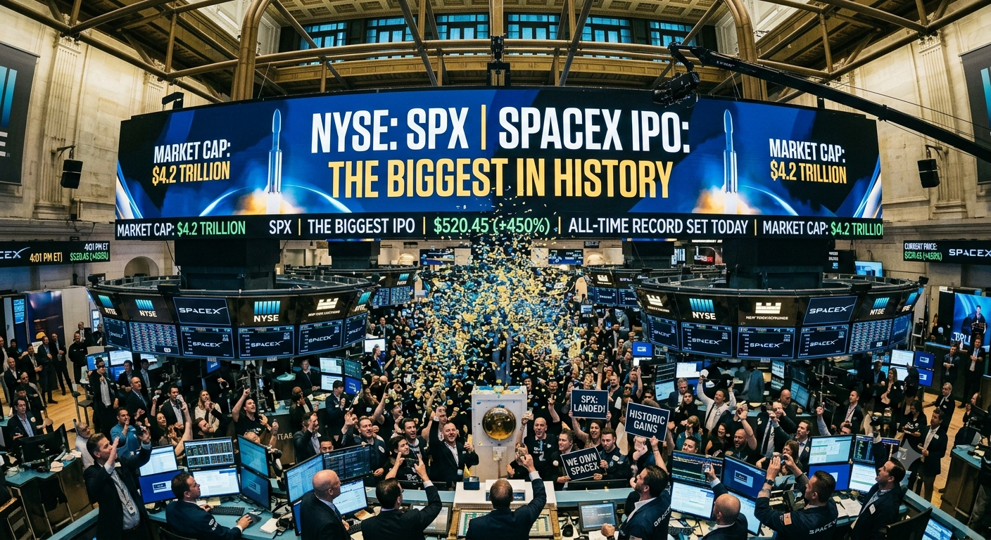 SpaceX IPO 2026 - Biggest IPO in History, SPCX Nasdaq Debut - GInfomedia